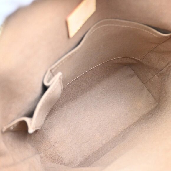 LOUIS VUITTON Logo Lockit Hand Bag Monogram Leather Brown France M40102 97FB861 - Picture 10 of 15